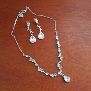Special occasion or bridal necklace and earrings